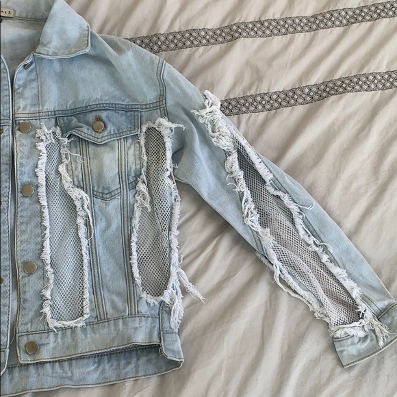 Mesh Jean Jacket - Picture 2 of 8